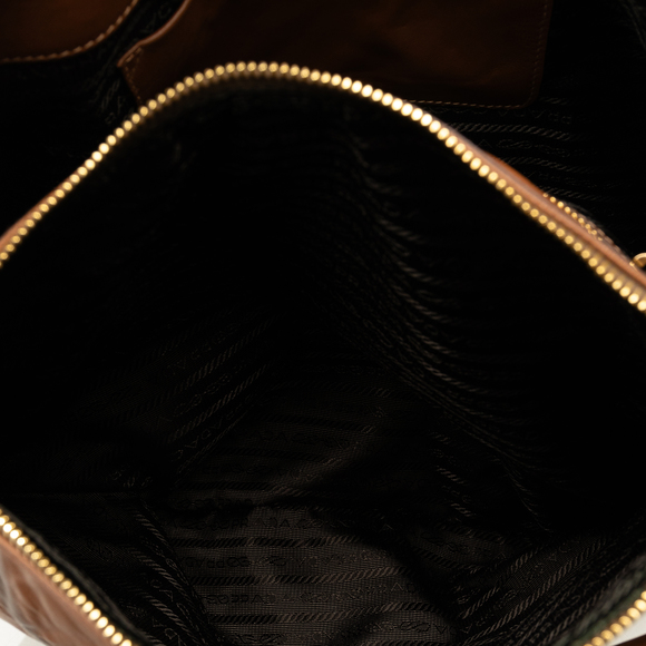 PRADA Nappa Antique Hobo Tote Bag - Picture 6 of 13